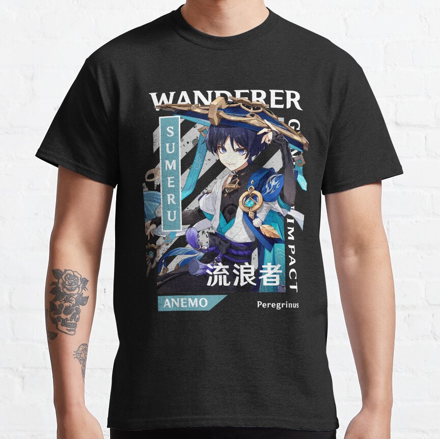 Scaramouche Wanderer Genshin Impact T Shirt - Genshin Impact Gifts