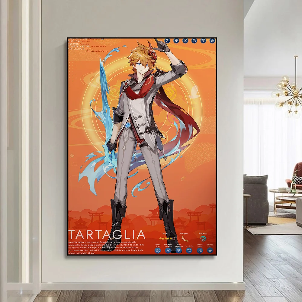 Tartaglia – Genshin Impact Wall Art - Genshin Impact Gifts